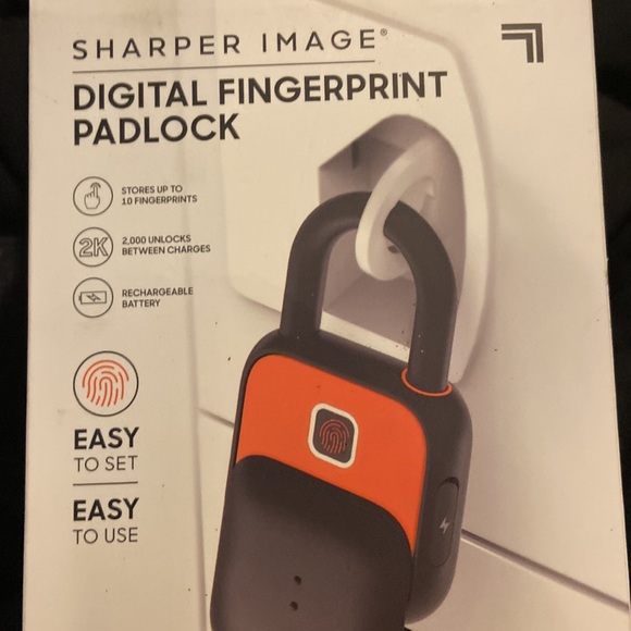 Digital Biometric Fingerprint Padlock Weatherproof Recharge Once/Yr = 2000locks - Picture 9 of 9